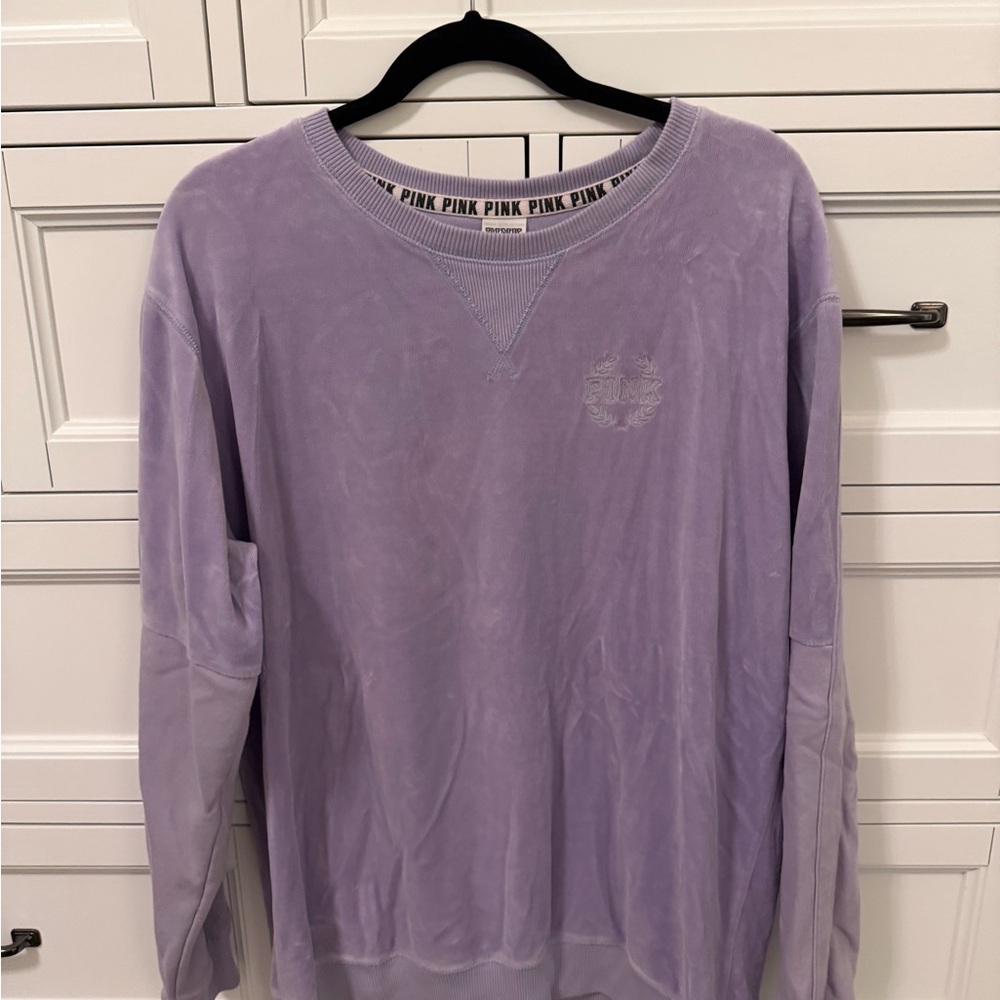 PINK Victoria's Secret Light Purple Crewneck Sweater